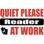 Quiet Please Reader At Work photo sculptures