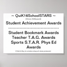 QuiK16SchoolSTARS -- Store Billboard -- Poster