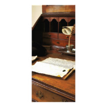 Quill, Papers and Pipe Full Color Rack Card