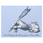 Quill Pen Letterhead for Author, Writer or Editor