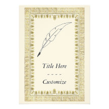 Quill Pen Personalized Announcement