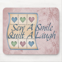Quilt a Laugh Mouse Pad