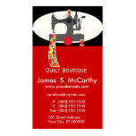 Quilt Boutique with Antique Sewing Machine Business Card