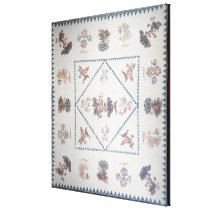 Quilt in 'Broderie Perse', c.1800 (applied, printe canvas prints