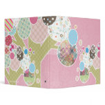 Quilt-Like Patterned Trees Custom Binder