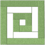 Quilt Square #8 Embroidered Hooded Sweatshirt