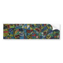 Quilted Abstraction Gift Products Bumper Sticker