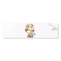 Quilted Country Cow Bumper Stickers