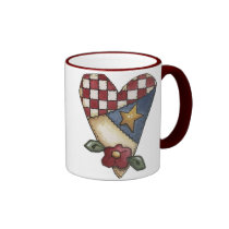 quilted heart  Mug mugs