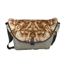 Quilted messenger bag