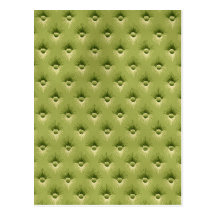 Quilted Olive Vintage Wallpaper Postcards