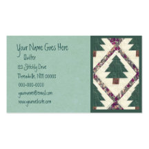 Quilted Pine Tree business card