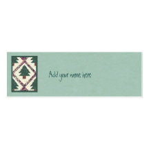 Quilted Pine Tree Business Card