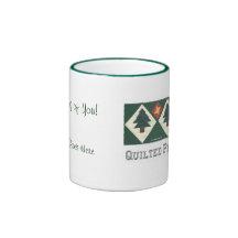Quilted Pine Trees Coffee Mug