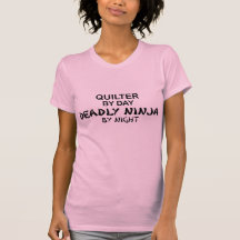 Quilter Ninja mortel par nuit T-shirt