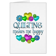 Quilting Happiness Greeting Card