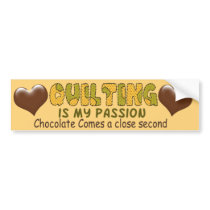 Quilting Passion Bumper Stickers
