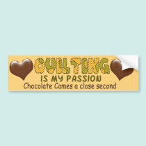 Quilting Passion bumper stickers