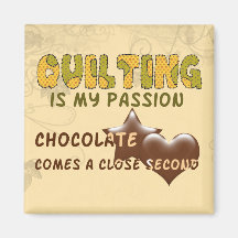 Quilting Passion Fridge Magnet