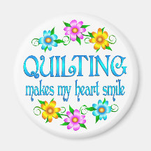 Quilting Smiles Refrigerator Magnet