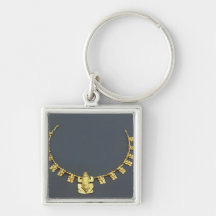 Quimbaya necklace with frogs, from Colombia Keychain