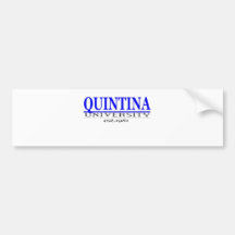 quin. univ bumper stickers