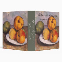 Quince, Apples, Pears, Cezanne, Vintage Still Life Vinyl Binders