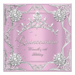 Quinceanera 15th Birthday Party Soft Pink Announcements