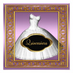 Quinceanera Birthday Party Simple 2 Personalized Announcement
