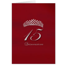 Quinceañera for the 15th birthday greeting cards