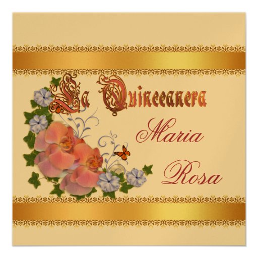 Quinceanera invitation 15th Birthday elegant