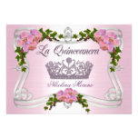 Quinceanera invitation 15th Birthday elegant tiara