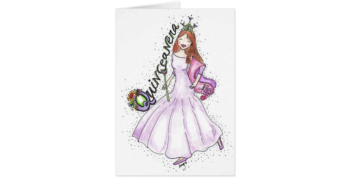Quinceanera Invitation Greeting Card | Zazzle