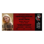 Quinceañera Masquerade VIP Admission Ticket Personalized Invitations