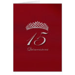 Quinceañera pour le 15ème anniversaire cartes de vœux