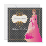 Quinceañera/Quince años princess/polka dots Personalized Announcements