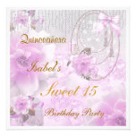 Quinceanera Sweet 15 Birthday Invitation