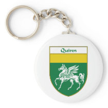 Quinn Coat of Arms/Family Crest Keychain