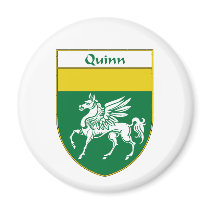 Quinn Coat of Arms/Family Crest Refrigerator Magnet