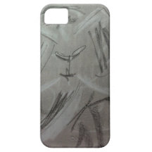 Quirky Charcoal Elephant iPhone 5 Cases