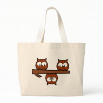 Quirky Owls Tote Bags