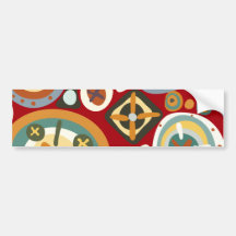 Quirky Shapes Bumper Sticker