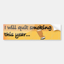 Quit Smoking Bumper Sticker