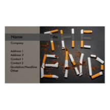 Quit smoking business cards