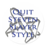 Quit Steven Slater Style in blue with Airplane Stickers