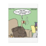 Quittng Smoking Cold Turkey Funny Gifts & Tees Post Card
