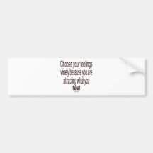 Quote for law of attraction bumper sticker