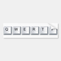 QWERTY AUTOCOLLANT POUR VOITURE