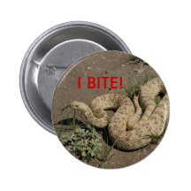 R0006 Rattlesnake Pinback Buttons