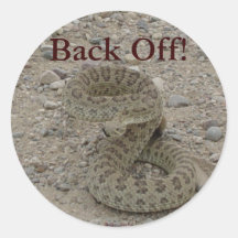 R0009 Prairie Rattlesnake coiled Stickers